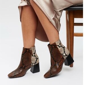 🛍️x 3 for $35 or 🛍️x4 for $50 Aldo-Layla Multi Snake Skin Ankle Boots - size 9